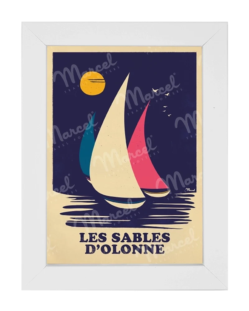 Carte Postale LES SABLES D’OLONNE "Rétro Sailing"