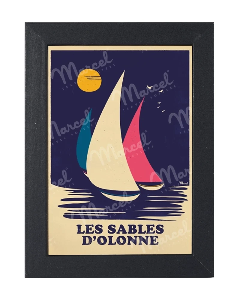 Carte Postale LES SABLES D’OLONNE "Rétro Sailing"
