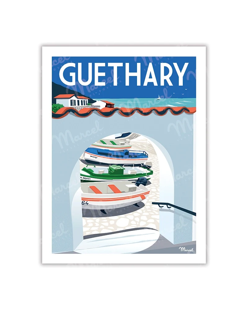 Carte Postale GUETHARY "Le Port"
