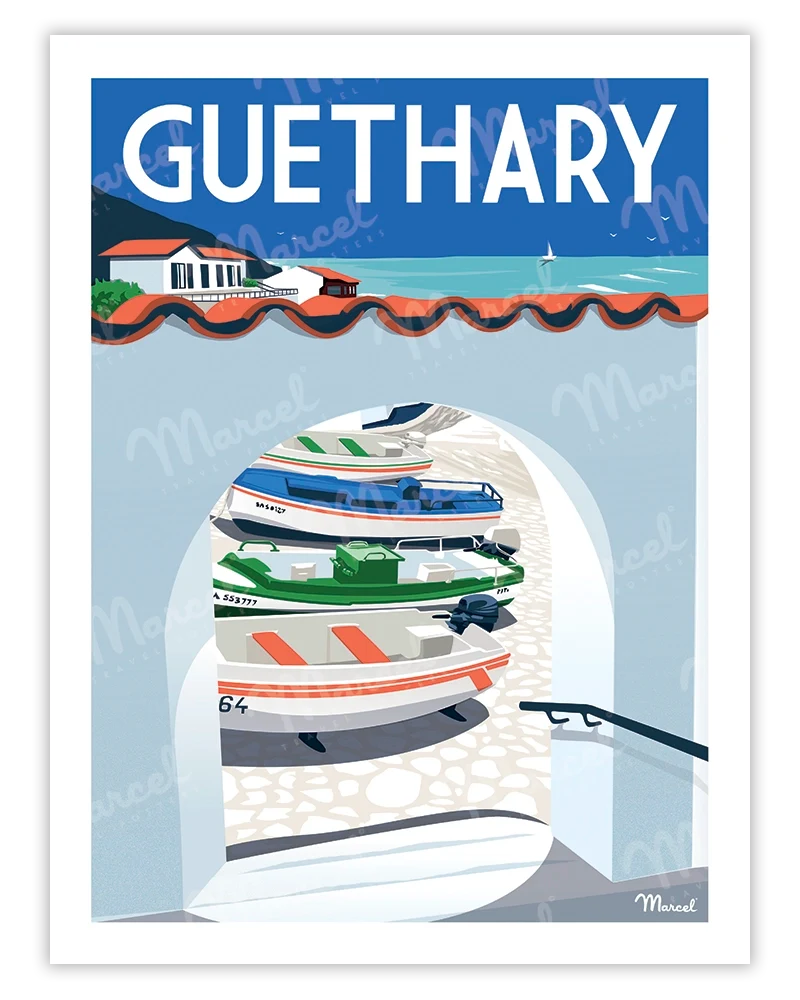 Affiche GUETHARY "Le Port"