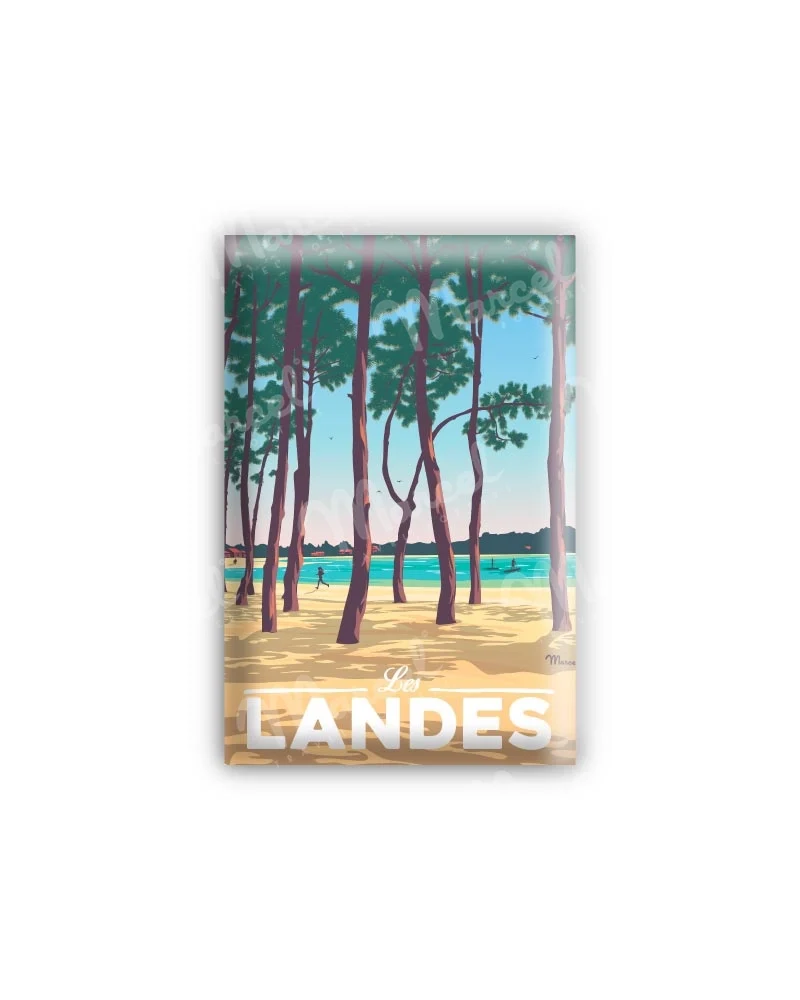 Magnet LANDES "Au Bord du Lac"