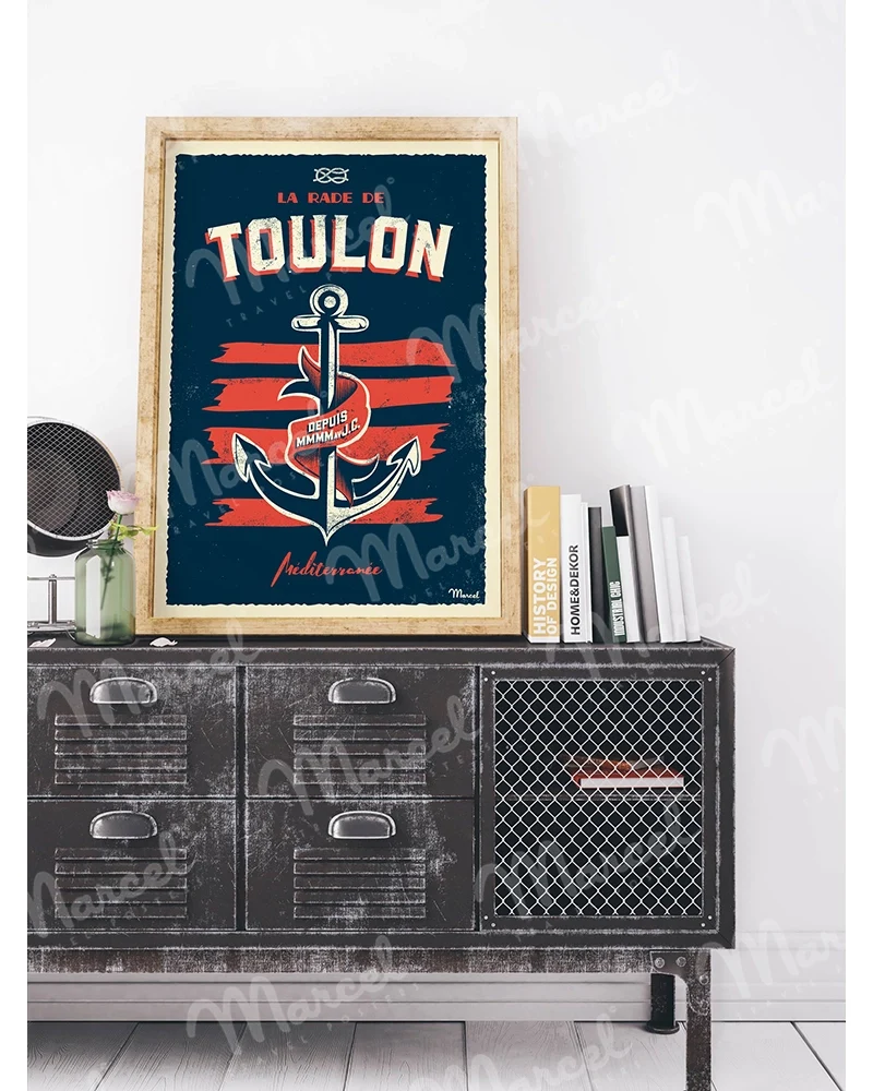 Affiche TOULON "Ancre Marine"