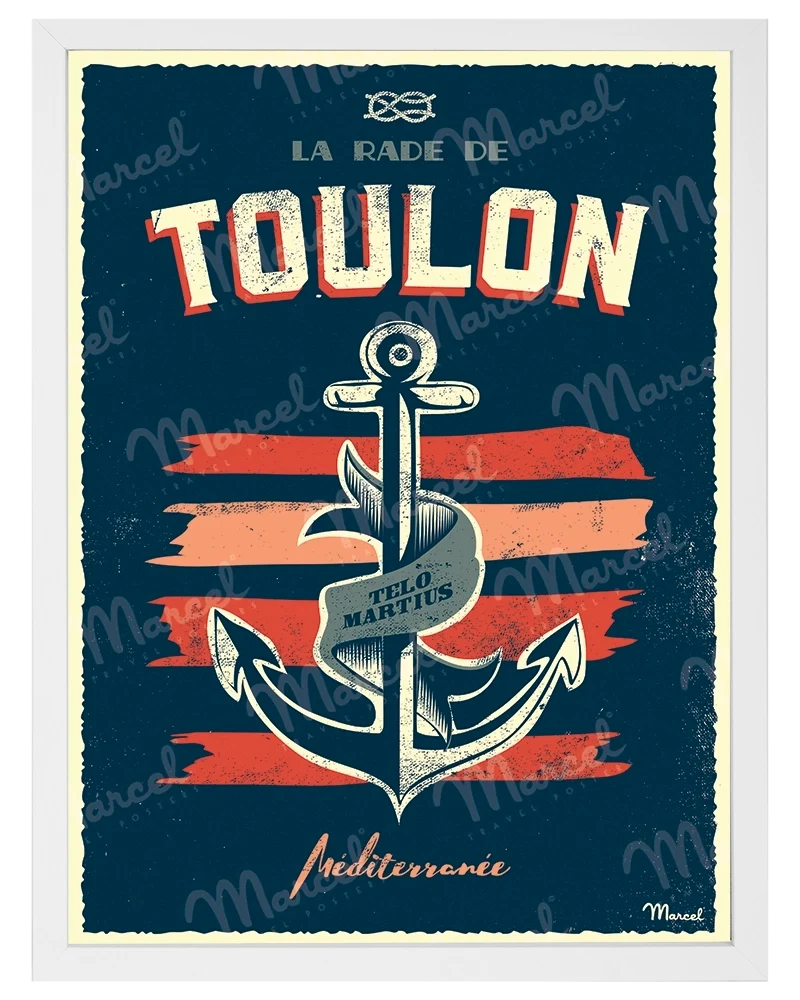 Affiche TOULON "Ancre Marine"
