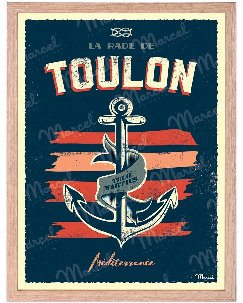 Affiche TOULON "Ancre Marine"