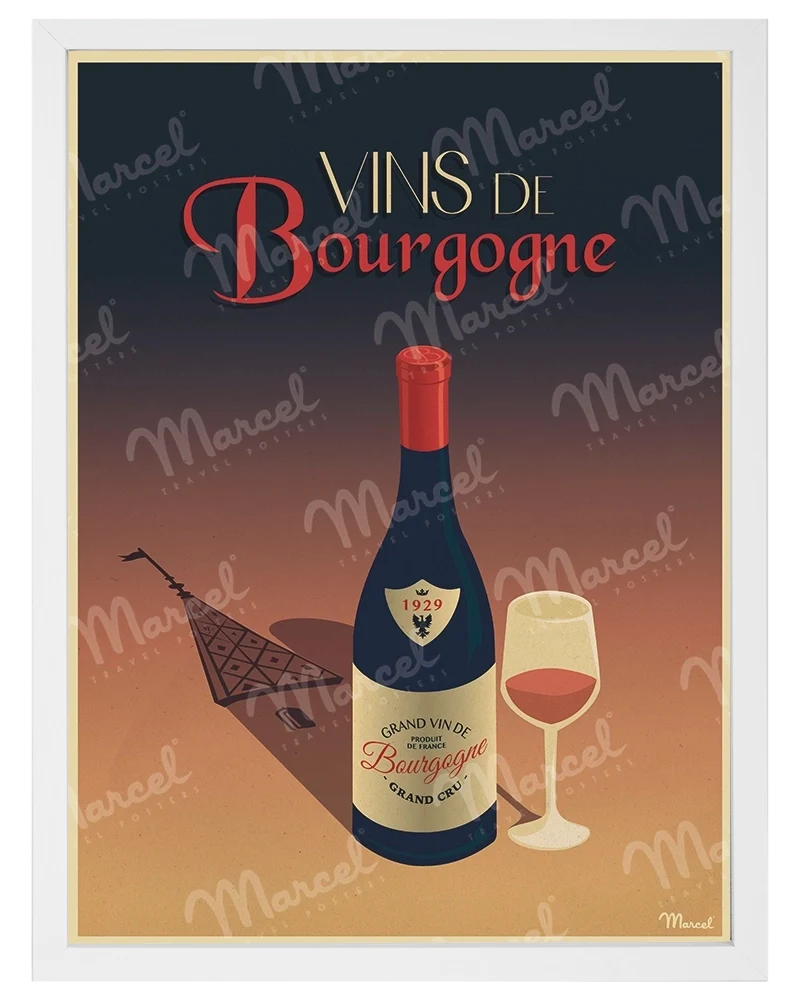 Affiche "Vins de BOURGOGNE"