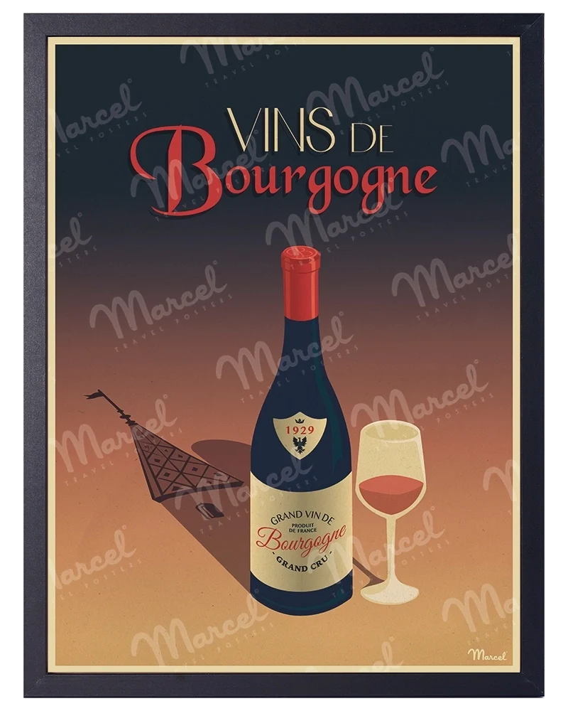 Affiche "Vins de BOURGOGNE"