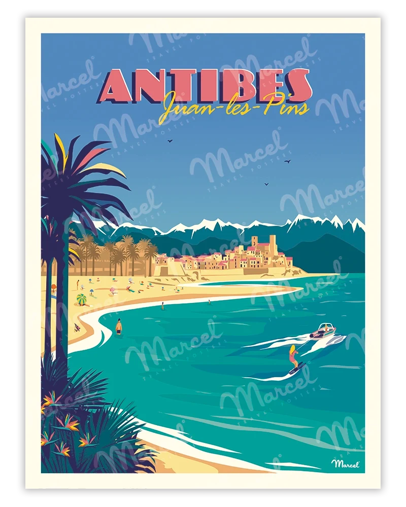 Affiche ANTIBES "Juan-Les-Pins"