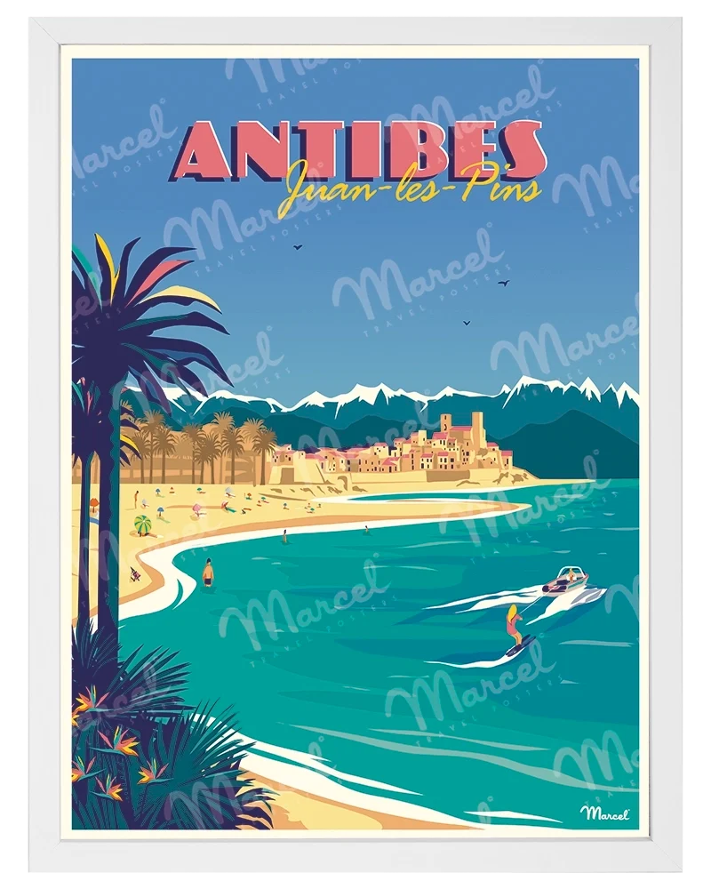 Affiche ANTIBES "Juan-Les-Pins"