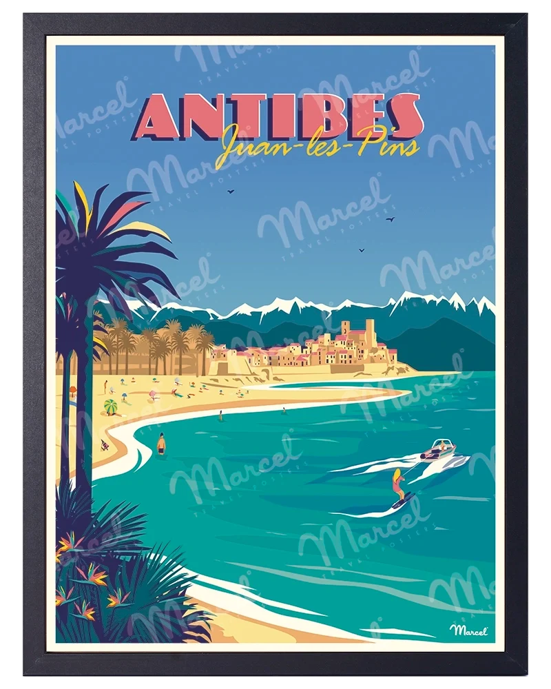 Affiche ANTIBES "Juan-Les-Pins"