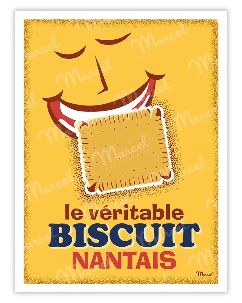Affiche "Le Biscuit Nantais"