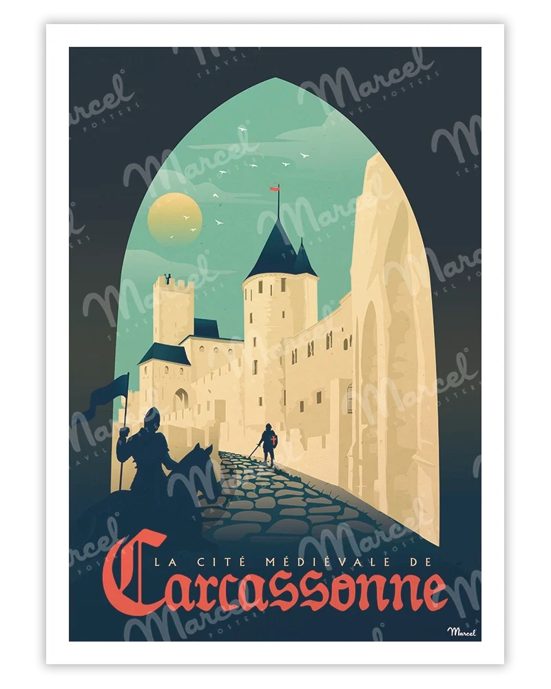 Affiche CARCASSONNE "La Cité Médiévale"