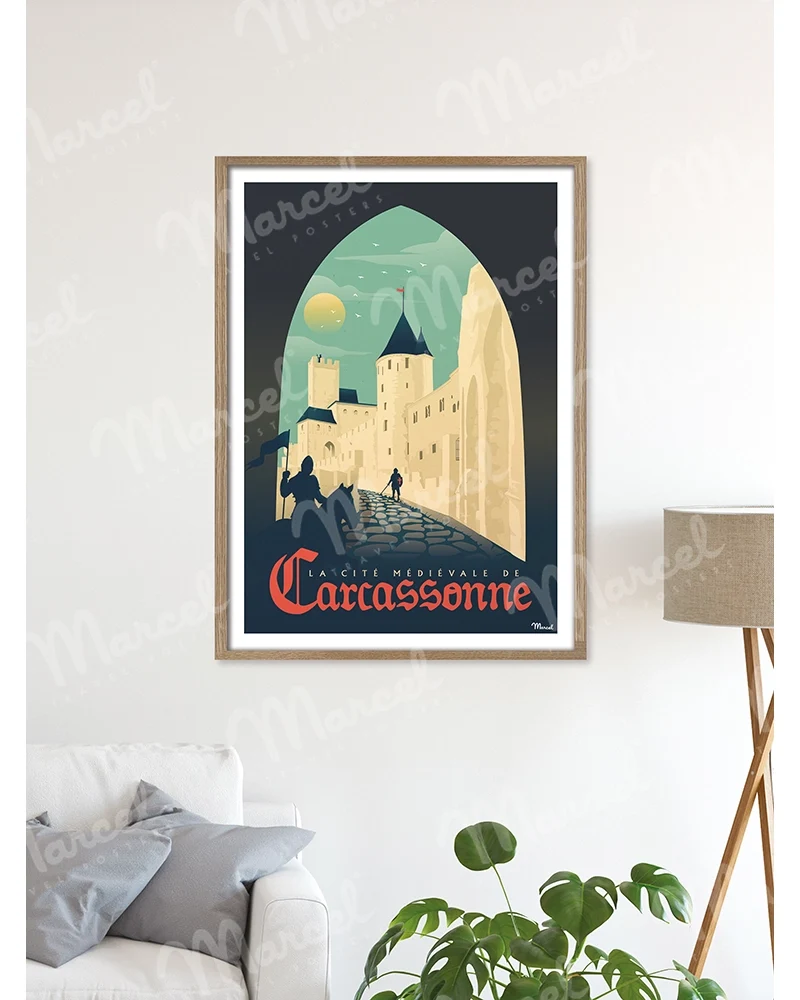 Affiche CARCASSONNE "La Cité Médiévale"