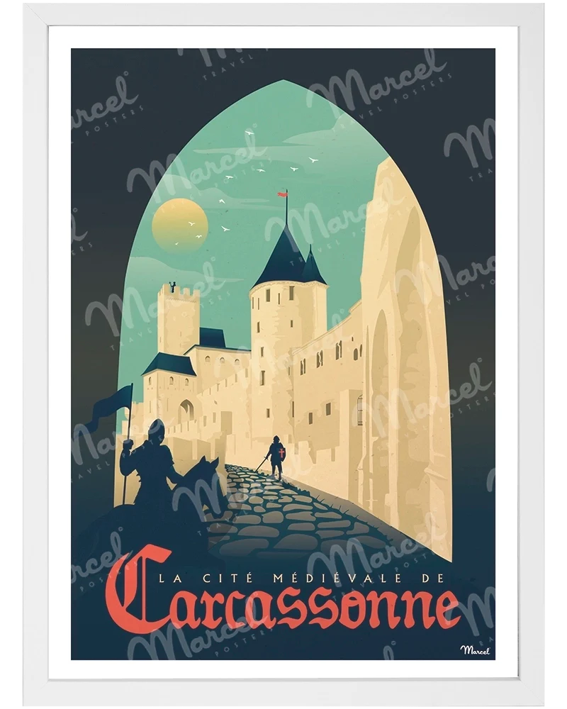 Affiche CARCASSONNE "La Cité Médiévale"