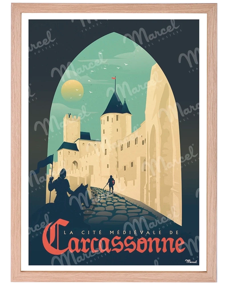 Affiche CARCASSONNE "La Cité Médiévale"