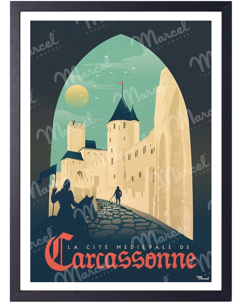 Affiche CARCASSONNE "La Cité Médiévale"