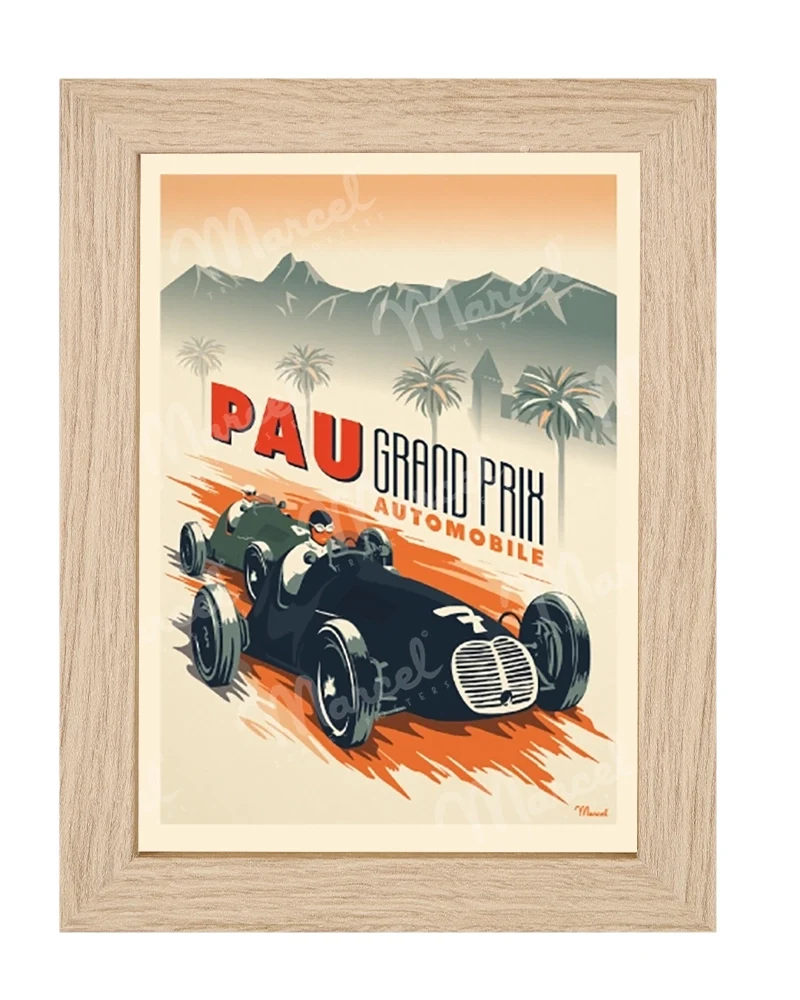Carte Postale PAU "Grand Prix Automobile"