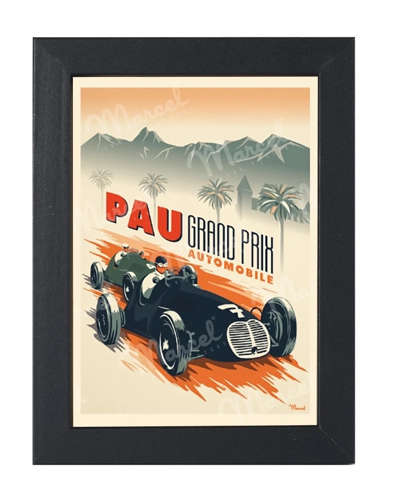 Carte Postale PAU "Grand Prix Automobile"
