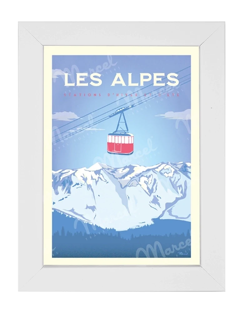 Carte Postale LES ALPES "Le Téléphérique"