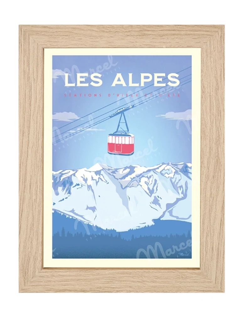 Carte Postale LES ALPES "Le Téléphérique"