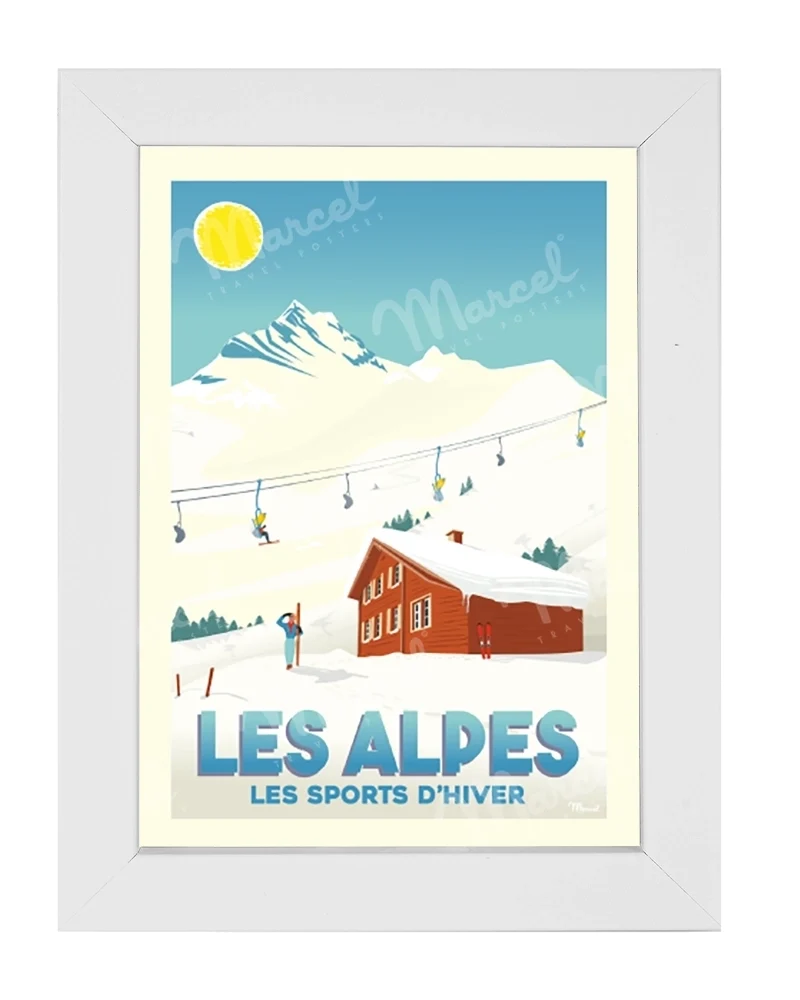 Carte Postale LES ALPES "Les Sports d’Hiver"