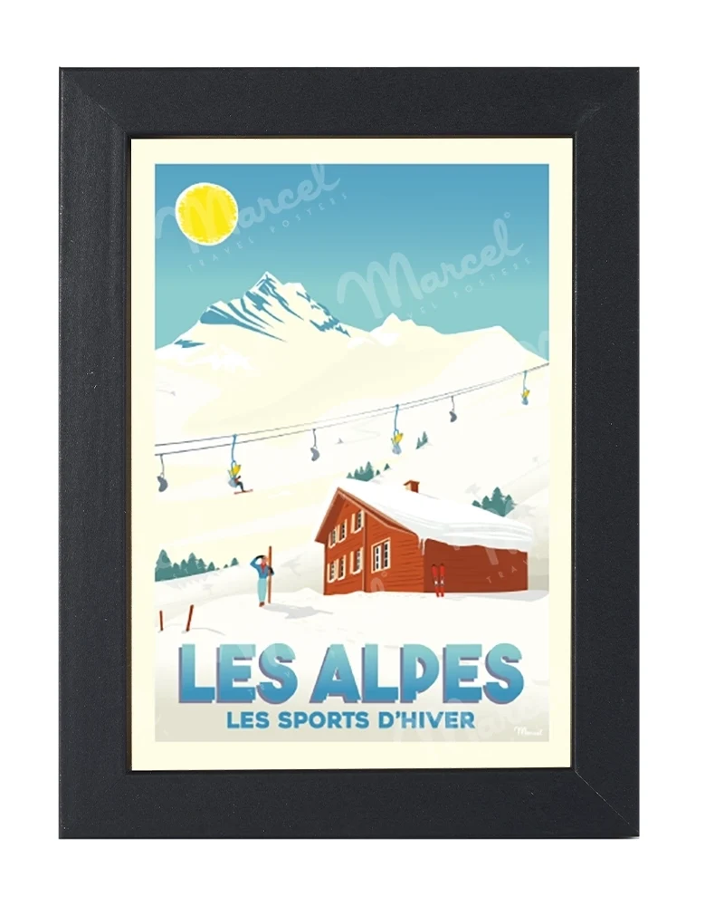 Carte Postale LES ALPES "Les Sports d’Hiver"