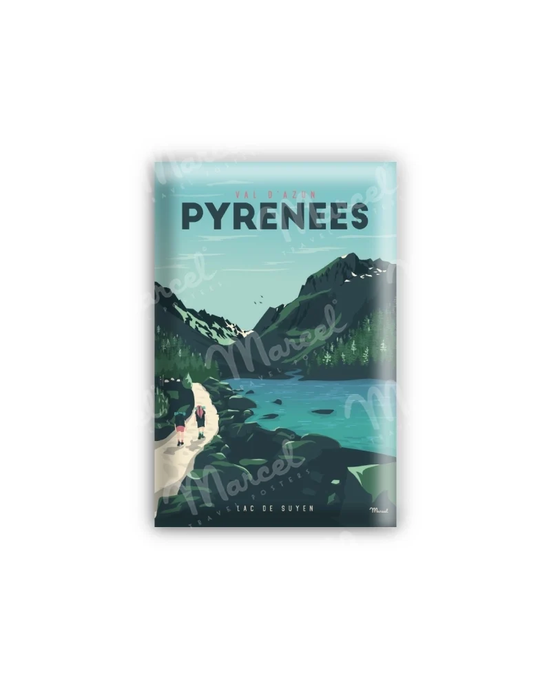 Magnet PYRÉNÉES "Val d'Azun - Lac de Suyen"