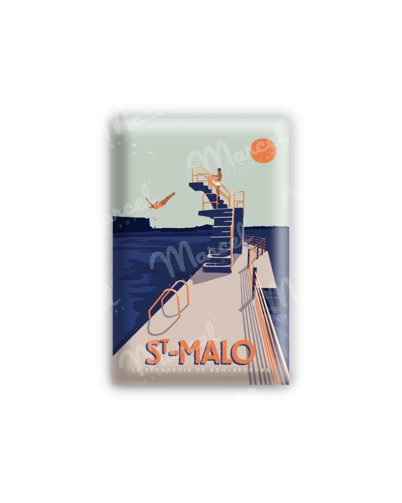 Magnet SAINT-MALO " Le Plongeoir "