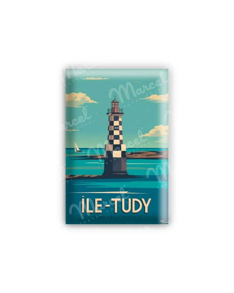 Magnet ÎLE-TUDY "Phare Perdrix"