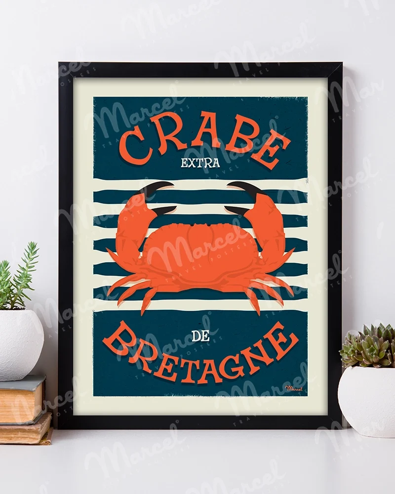 Affiche "Crabe de BRETAGNE"