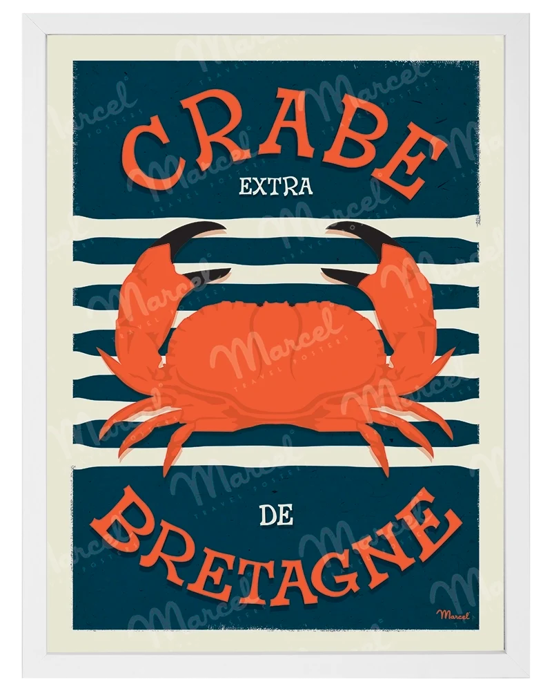 Affiche "Crabe de BRETAGNE"