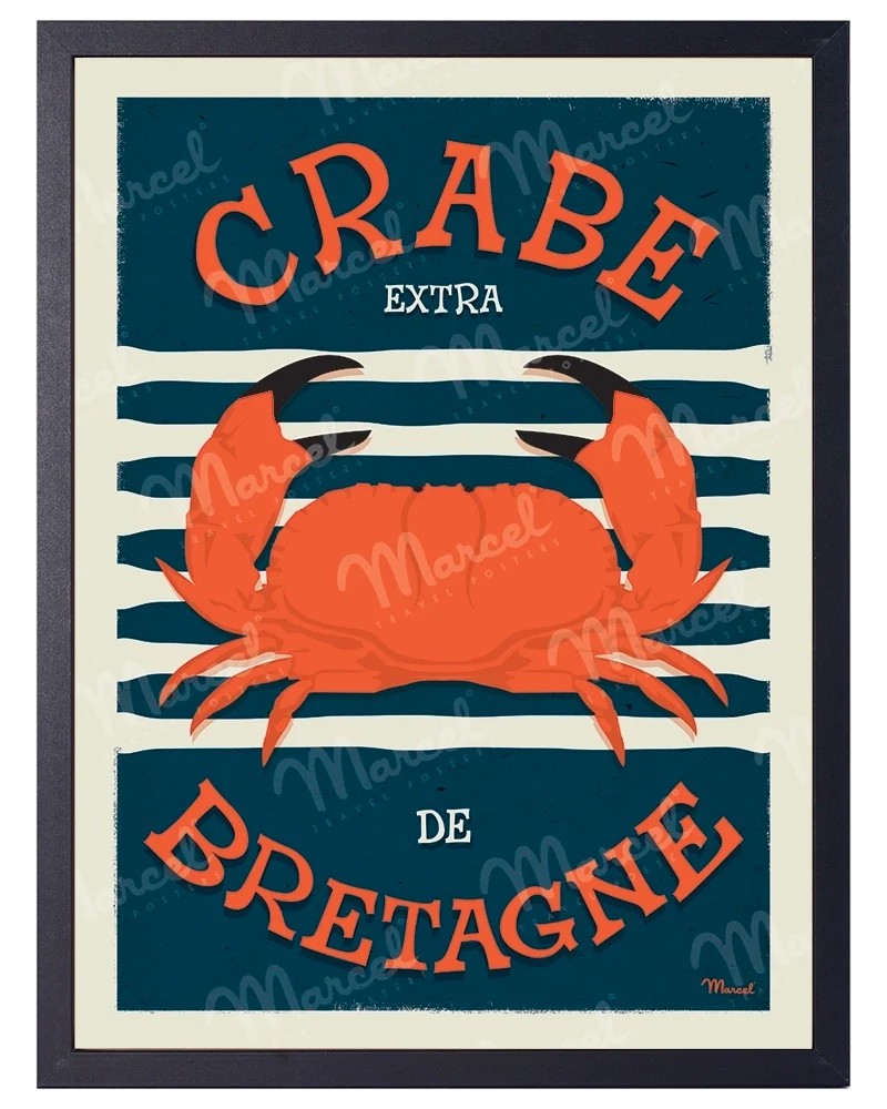 Affiche "Crabe de BRETAGNE"