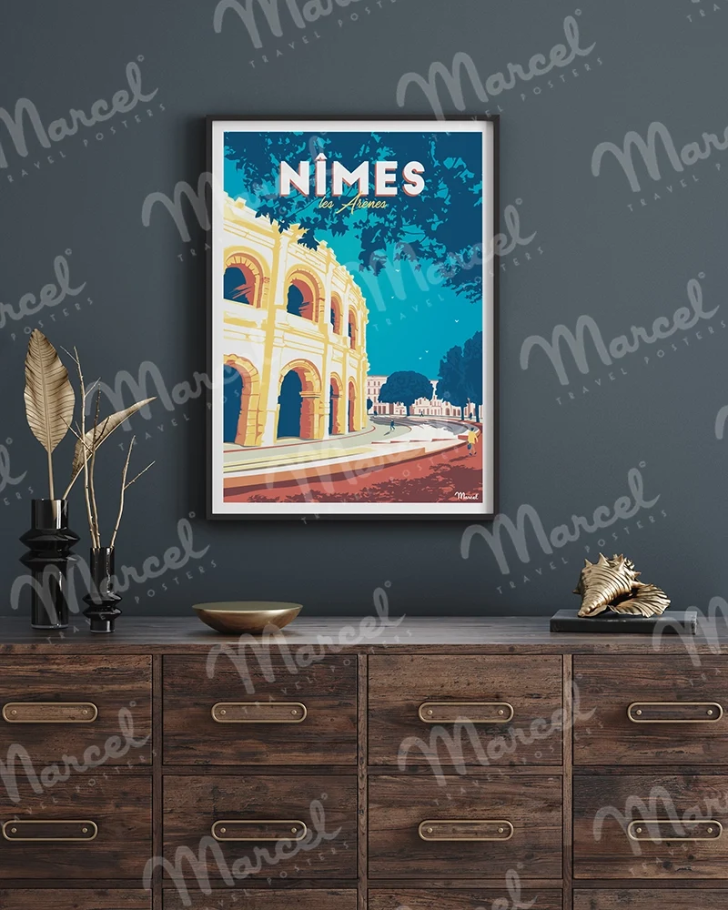 Affiche NÎMES "Les Arènes"