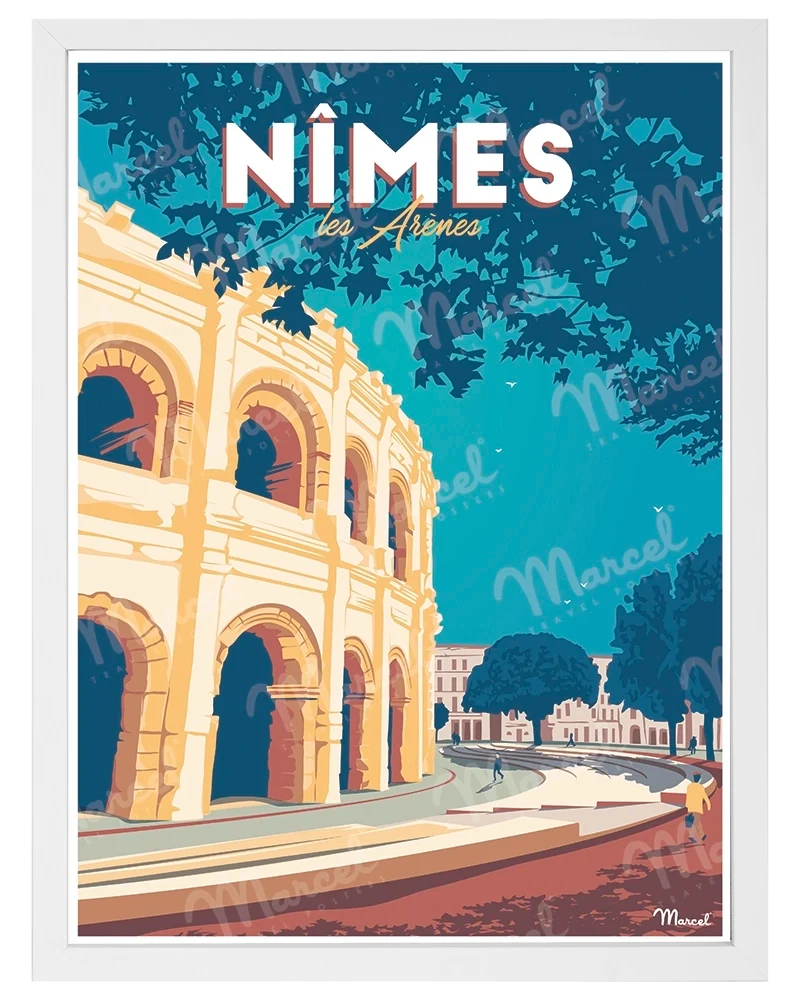 Affiche NÎMES "Les Arènes"