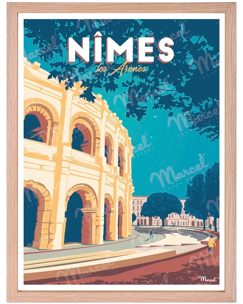 Affiche NÎMES "Les Arènes"