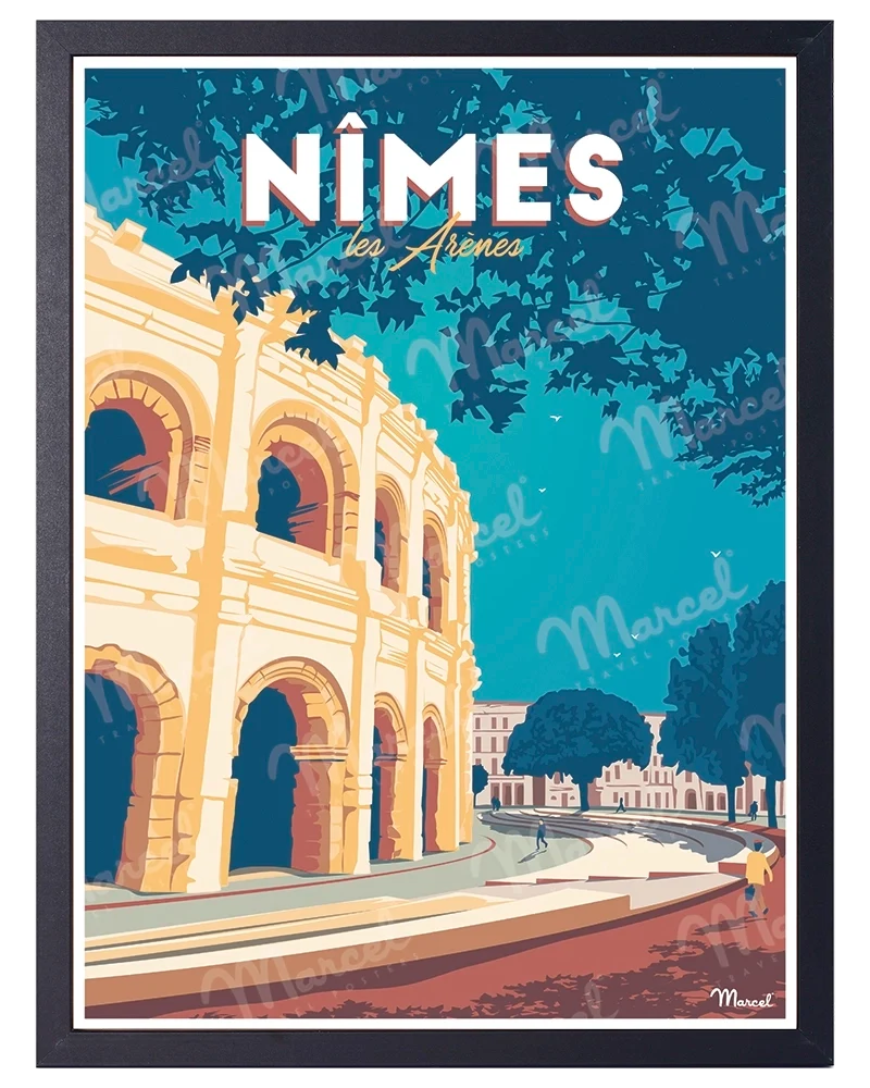 Affiche NÎMES "Les Arènes"