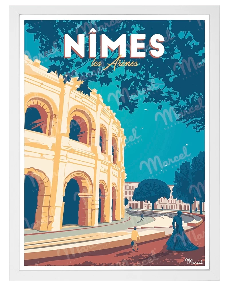 Affiche NÎMES "Les Arènes"