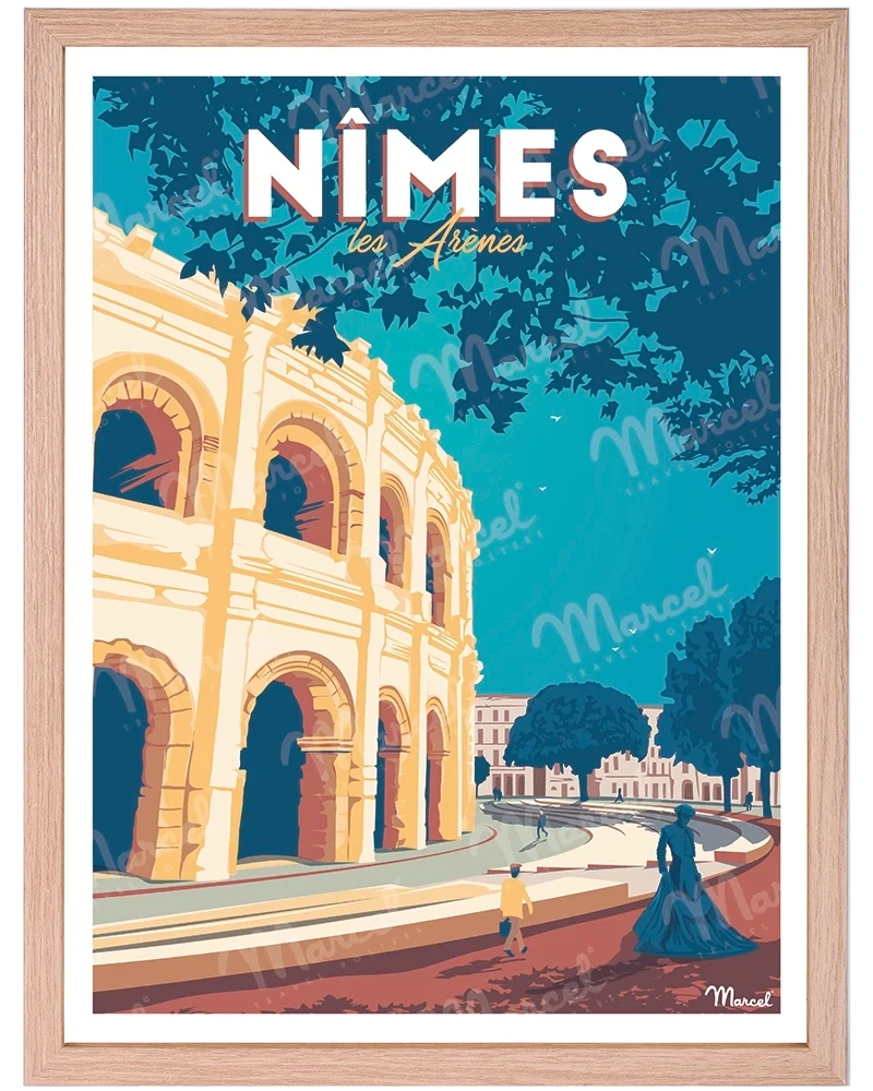 Affiche NÎMES "Les Arènes"
