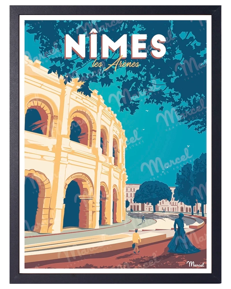 Affiche NÎMES "Les Arènes"