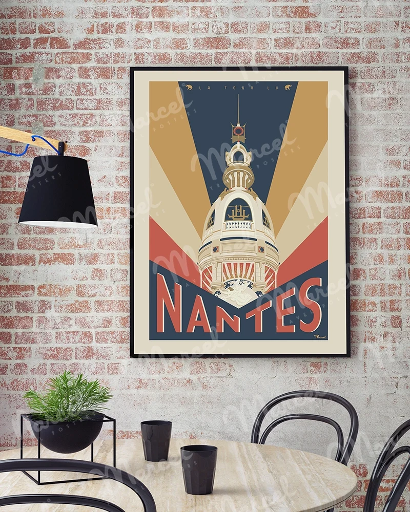 Affiche NANTES "La Tour LU"