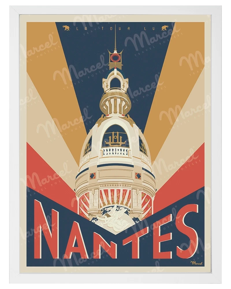 Affiche NANTES "La Tour LU"