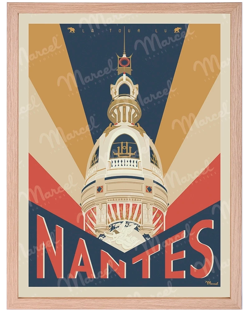 Affiche NANTES "La Tour LU"