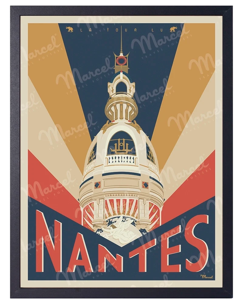 Affiche NANTES "La Tour LU"