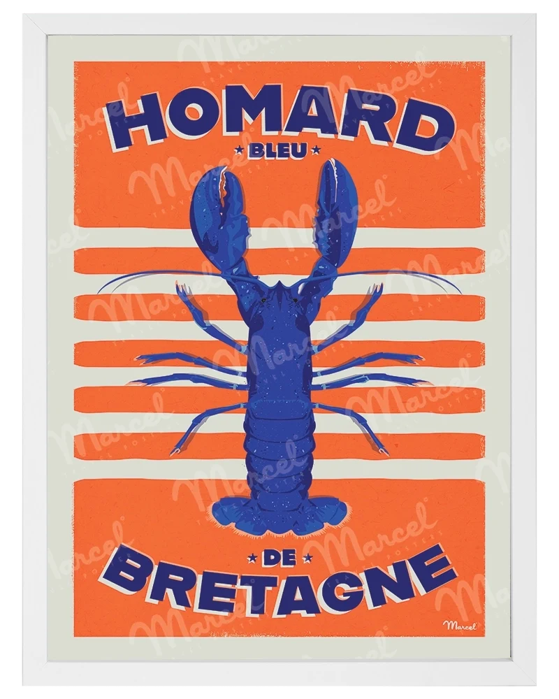 Affiche "Homard Bleu de BRETAGNE"