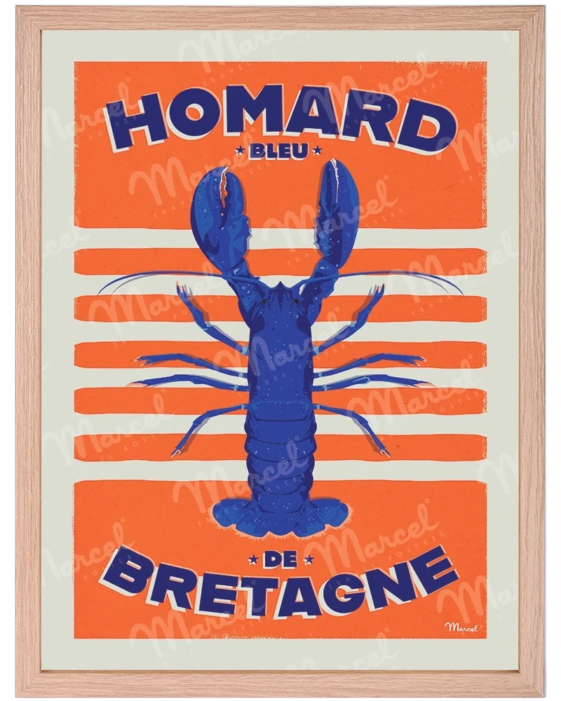 Affiche "Homard Bleu de BRETAGNE"