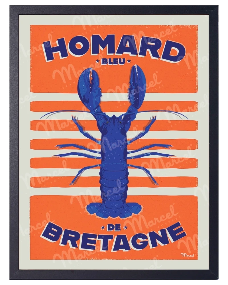 Affiche "Homard Bleu de BRETAGNE"