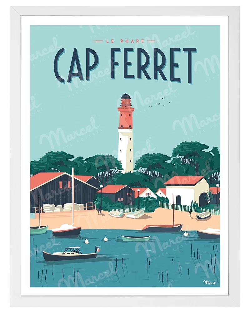 Affiche CAP FERRET "Le Phare"