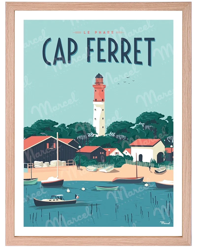 Affiche CAP FERRET "Le Phare"