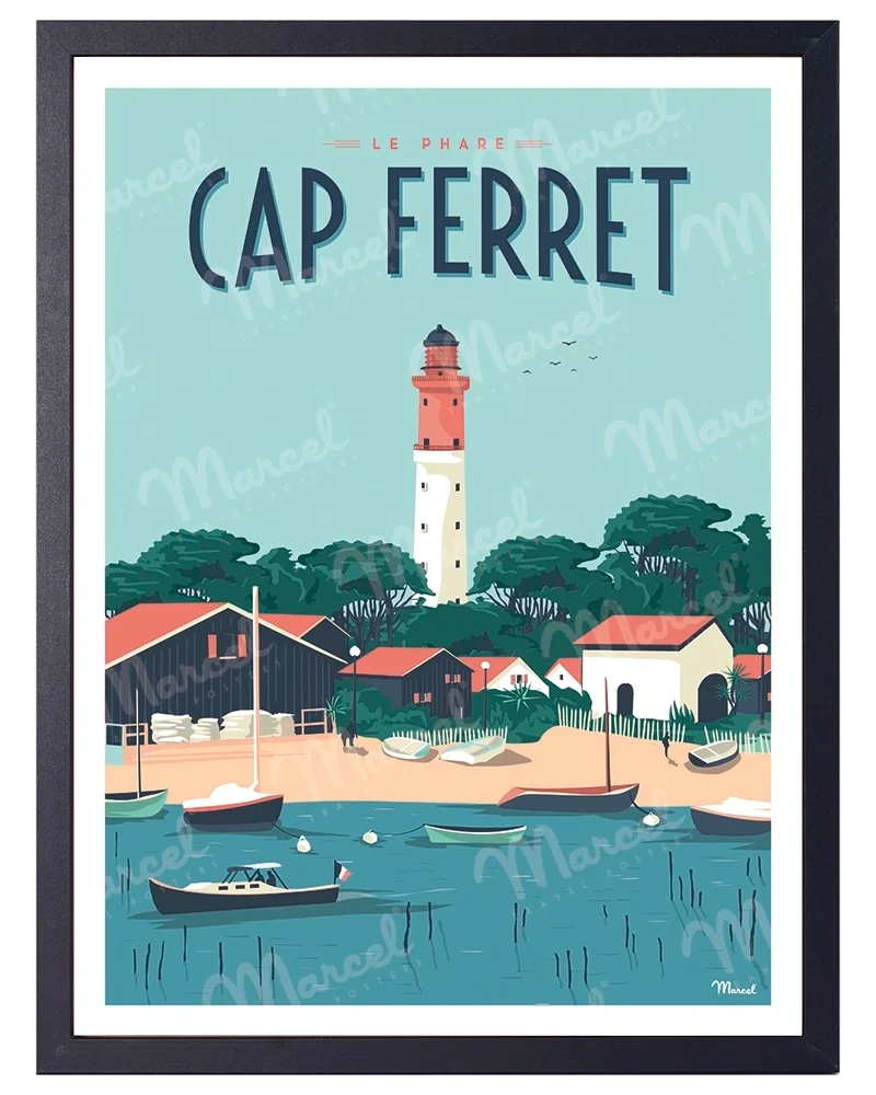 Affiche CAP FERRET "Le Phare"
