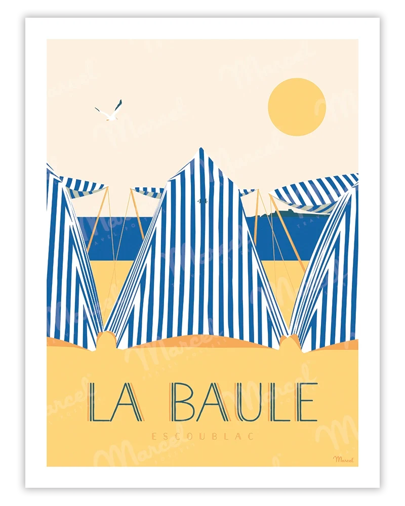 Affiche LA BAULE "Les Tentes"