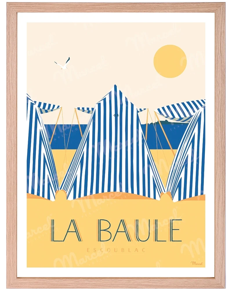 Affiche LA BAULE "Les Tentes"